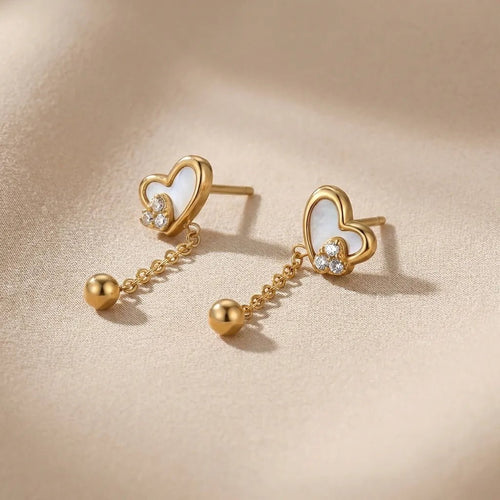 Cœur Chain Studs