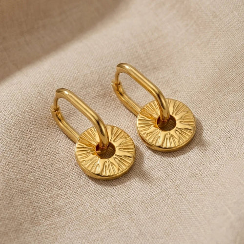 Soleil Disc Hoops